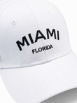 Men's baseball cap H177 - white