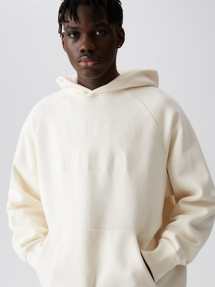 Men's sweatshirt ATH H 123 B1571 - ivory