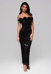 Evening dress LA-OM-DLR238 black
