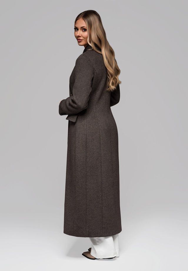 women's wool coat LARICA OW-COLC-0102 v1 - brown