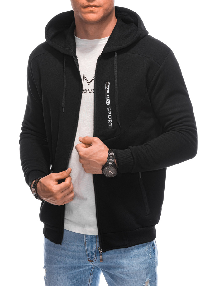 Men's zip-up sweatshirt B1597 - black