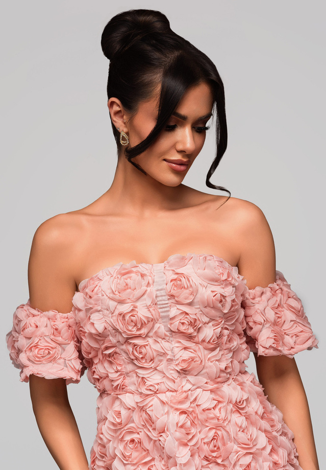 Evening dress LA-OM-DLR163 - pink
