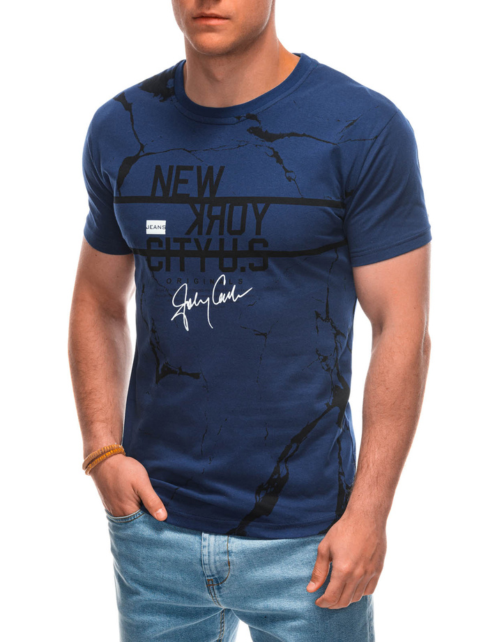 Men's t-shirt S1957 - dark blue