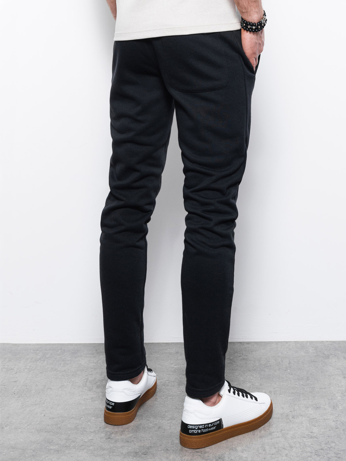Spodnie męskie dresowe - czarne V3 P866