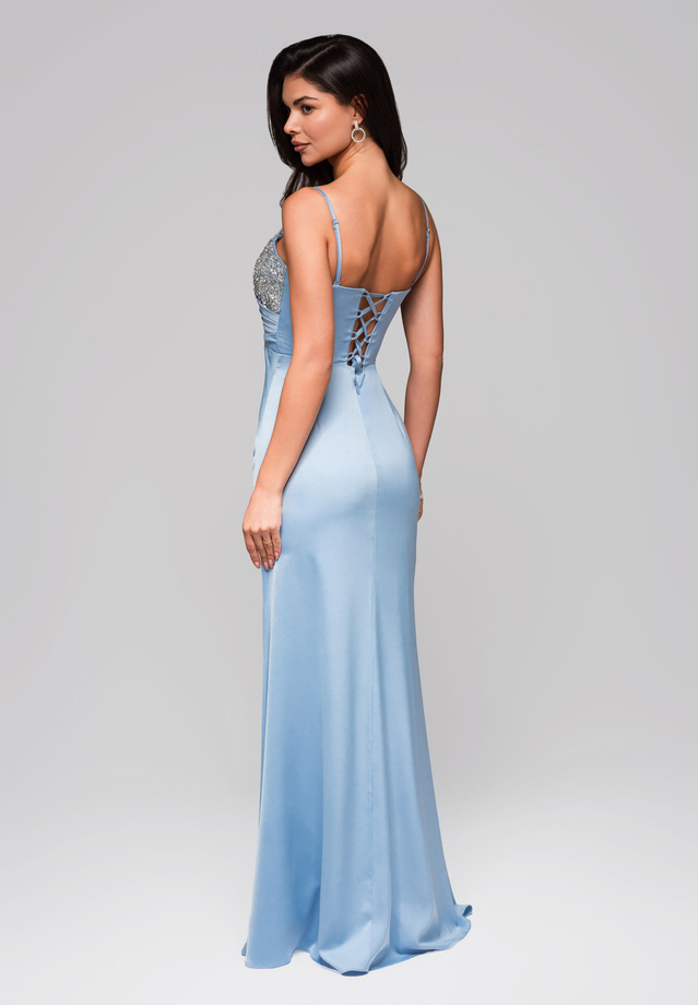 Evening dress LA-OM-DLR224 light blue