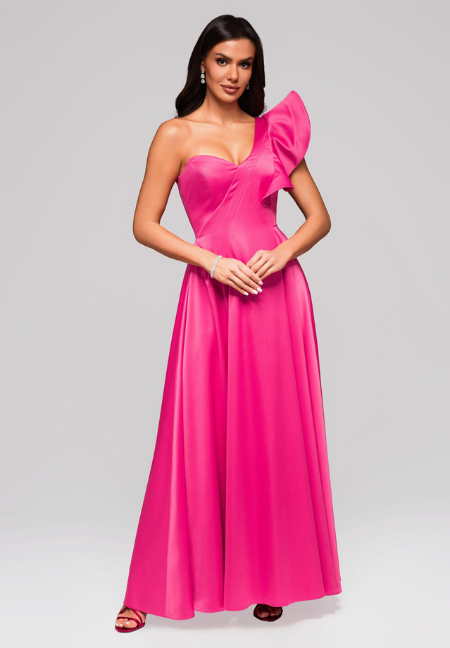 Evening dress LA-OM-DLR176 - fuchsia