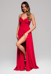 Evening dress LA-OM-DLR118 - red