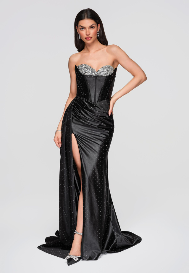 Evening dress LA-OM-DLR258 - gold