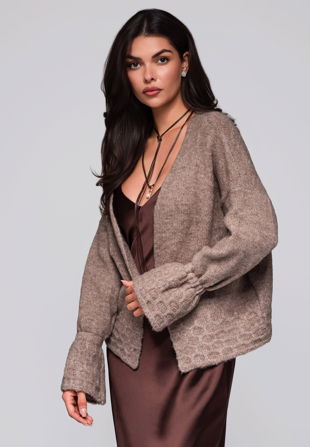 Women's sweater LW-SWCD-0103 - dark beige