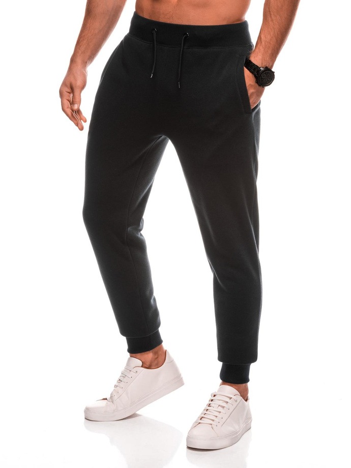 BASIC men's uniform sweatpants joggers - black V6 EM-PABS-0108