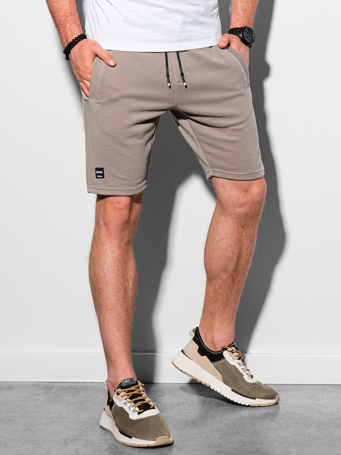 Men's sweatshorts - brown W294