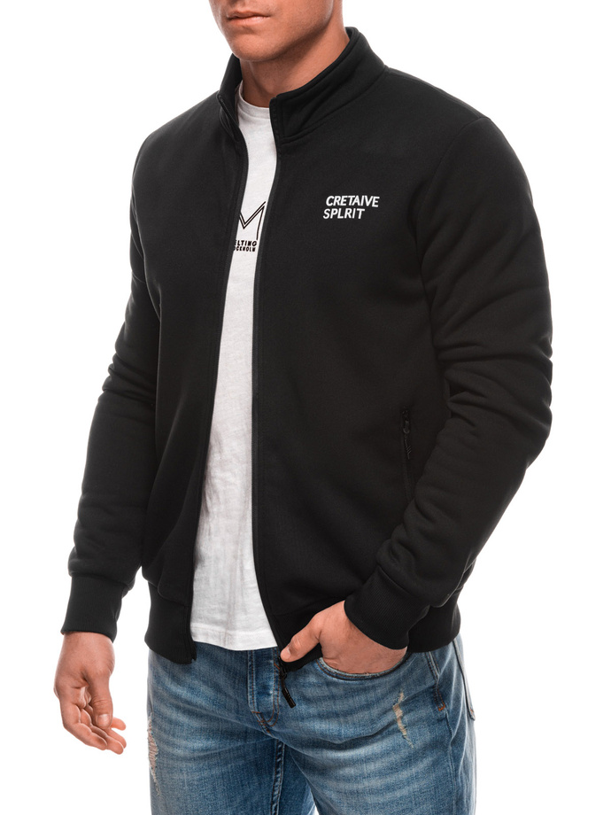 Bluza męska bez kaptura B1695 - czarna