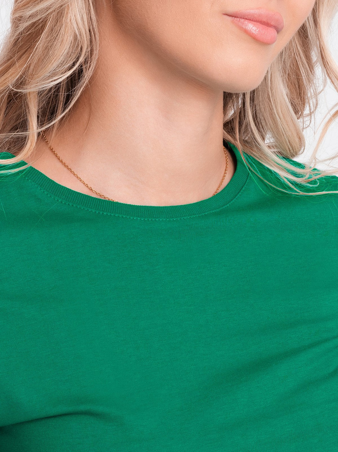 T-shirt damski basic SLR001 - zielony