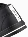 Contrasting men's sneakers with raised upper - black V1 OM-FOTH-0121