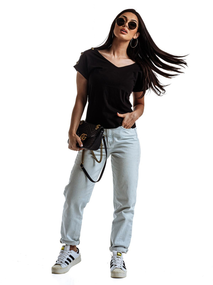 Fashionable women's blouse LLR022 - black