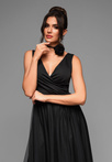 Evening dress LA-OM-DLR010 - black