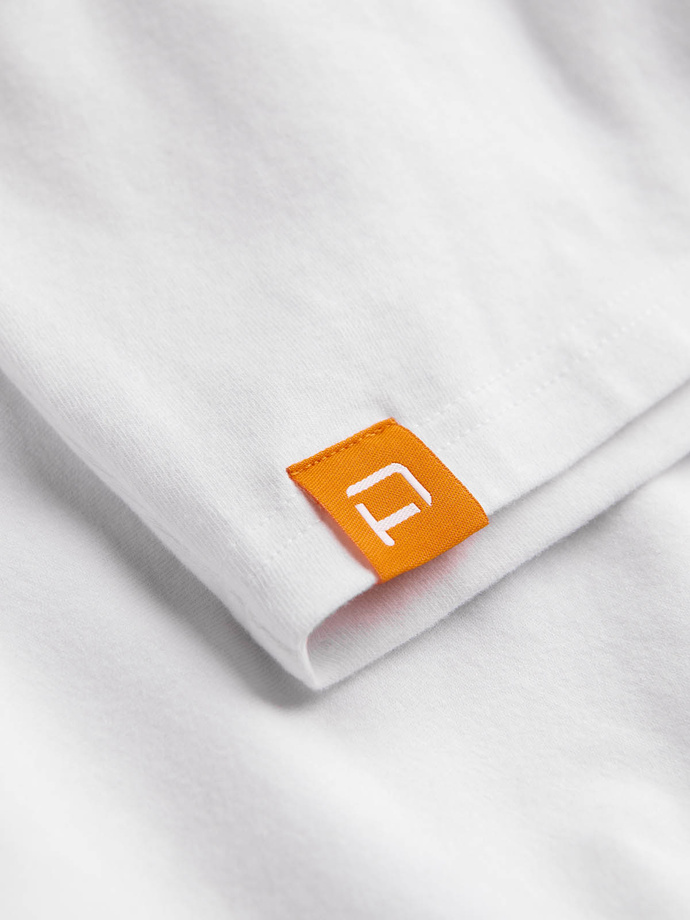 Men's reglan cotton t-shirt - gray and white V2 S1623