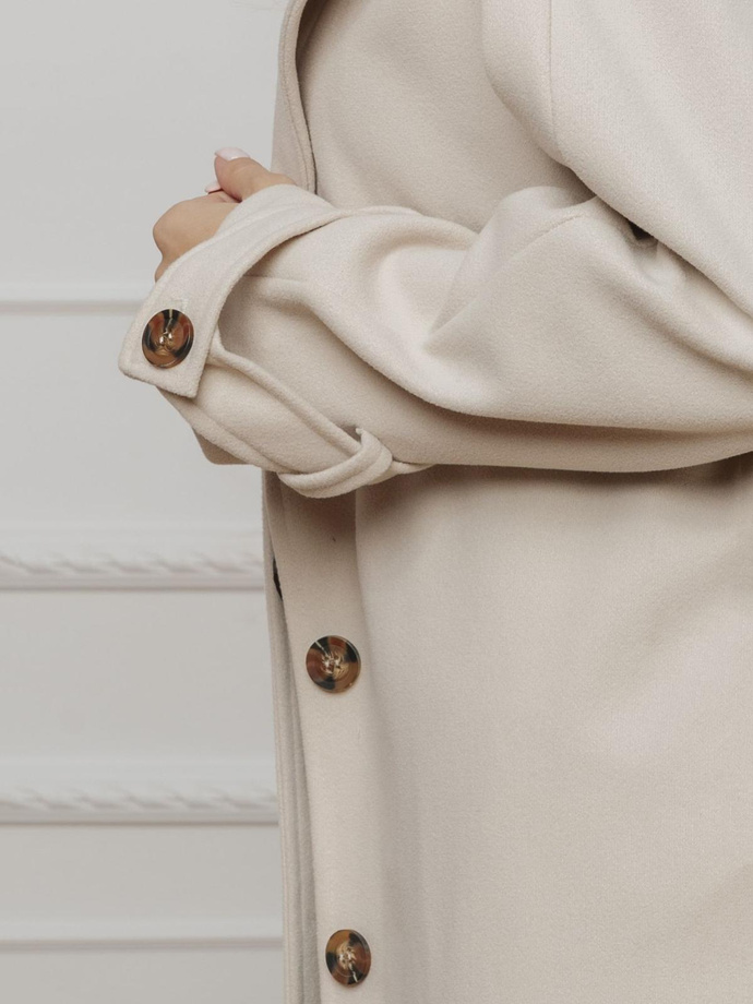 Fashionable women's coat CLR038 - beige