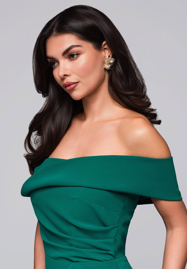 Evening dress LA-OM-DLR232 bottle green