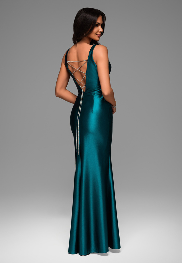 Evening dress LA-OM-DLR045 - azure