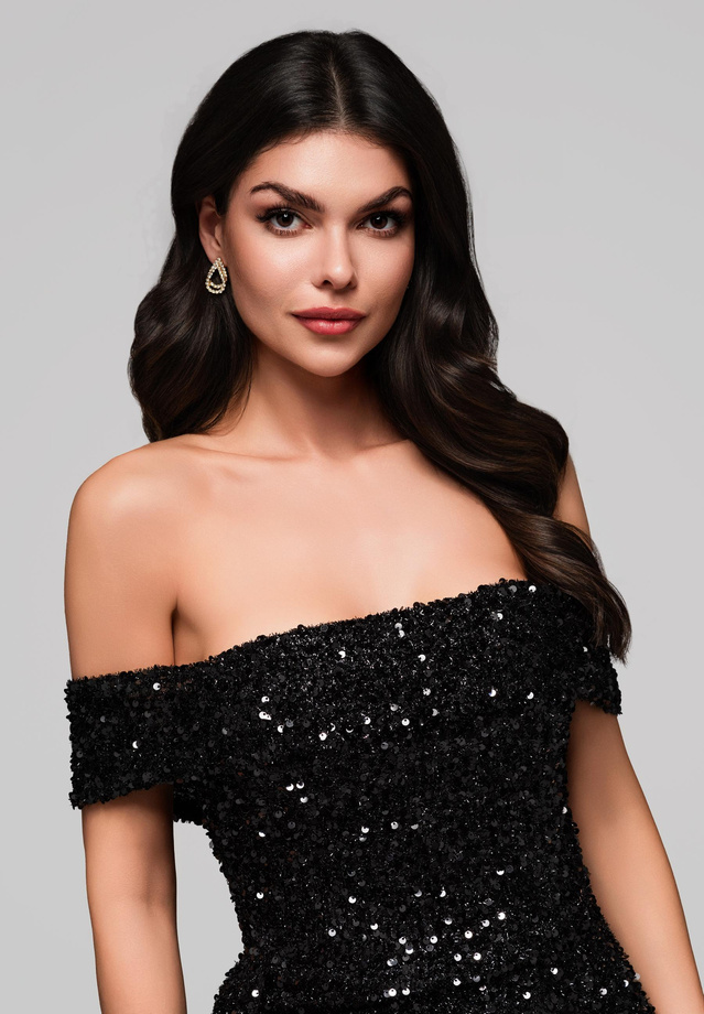 Evening dress LA-OM-DLR134 - black