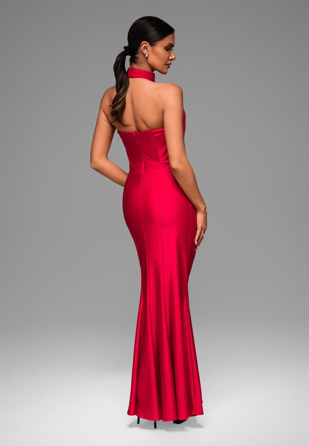 Sukienka wieczorowa LA-OM-DLR082 - red