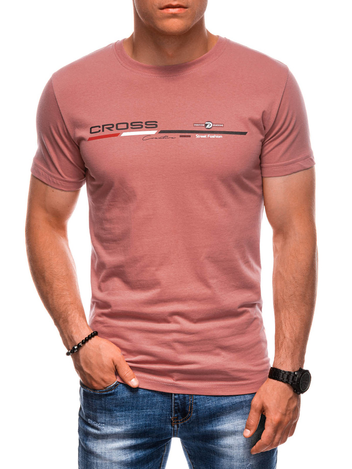 Men's t-shirt S1712 - brick