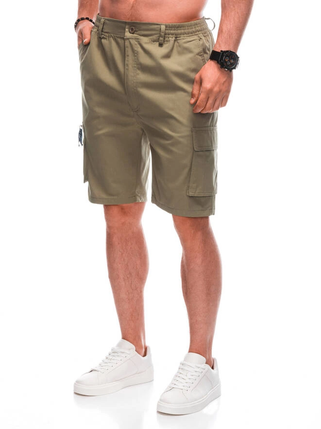 Men's cargo shorts W495 - camel