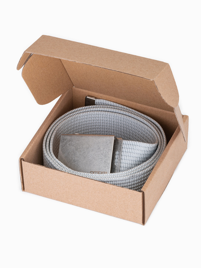 Men's belt of sash - gray A029