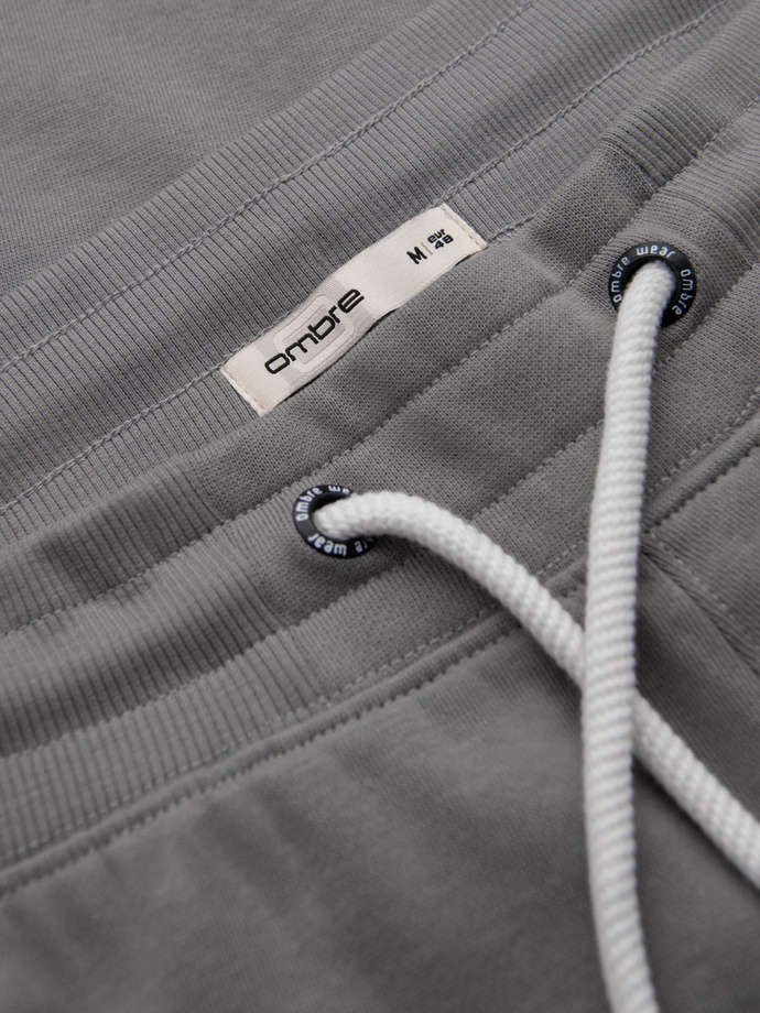 Men's sweatpants with unlined leg - gray V8 OM-PABS-0206