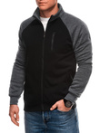Men's hoodless sweatshirt B1707 - black