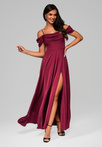 Evening dress LA-OM-DLR038 - dark red