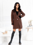 Fashionable women's coat CLR042 - brown