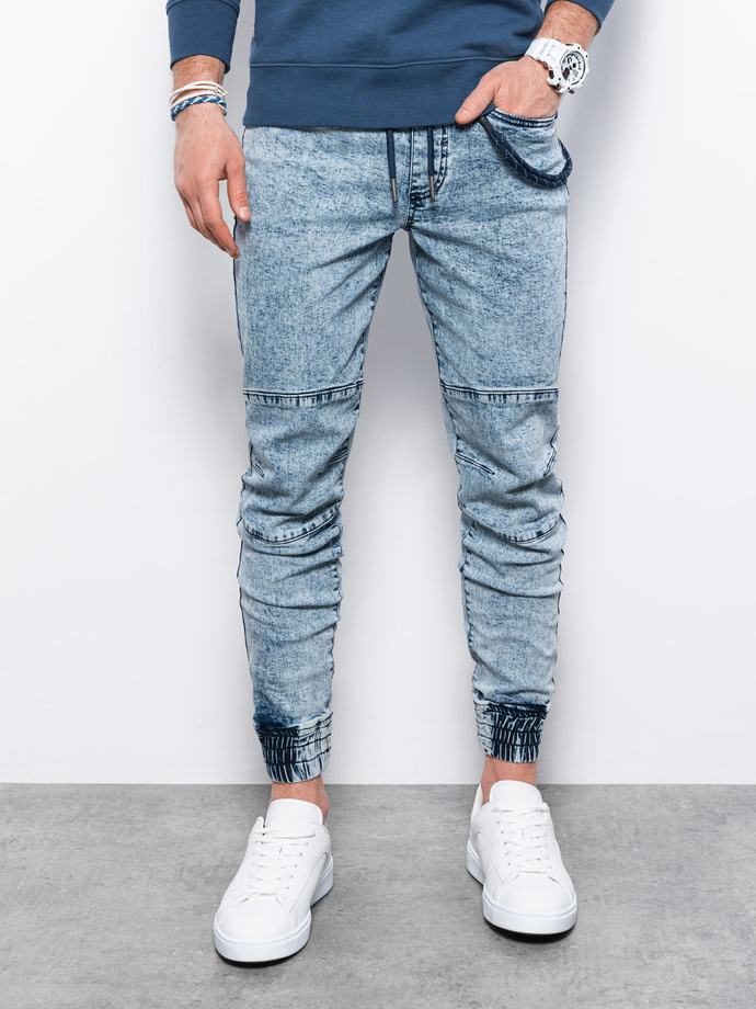 Men's joggers - light blue P1056