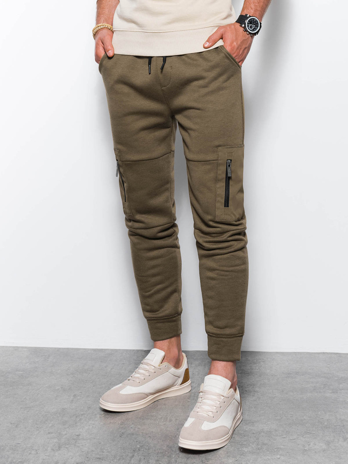 Men's sweatpants - olive P1087