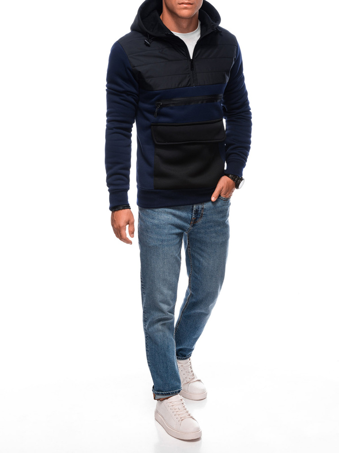 Men's zip-up sweatshirt B1684 - navy