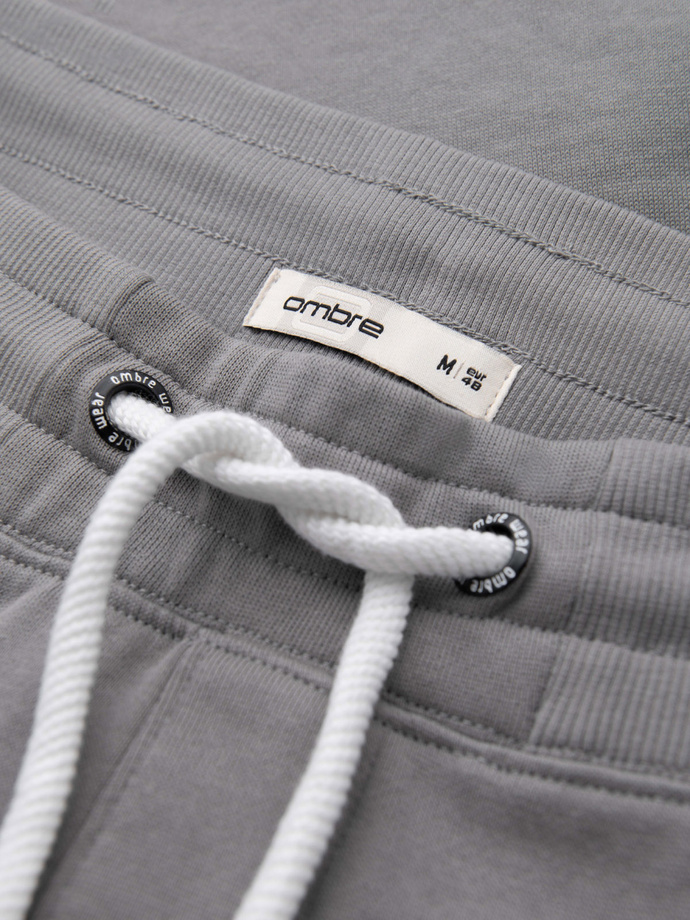 Men's jogger sweatpants - gray V8 OM-PABS-0173