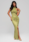 Evening dress LA-OM-DLR179 - lime