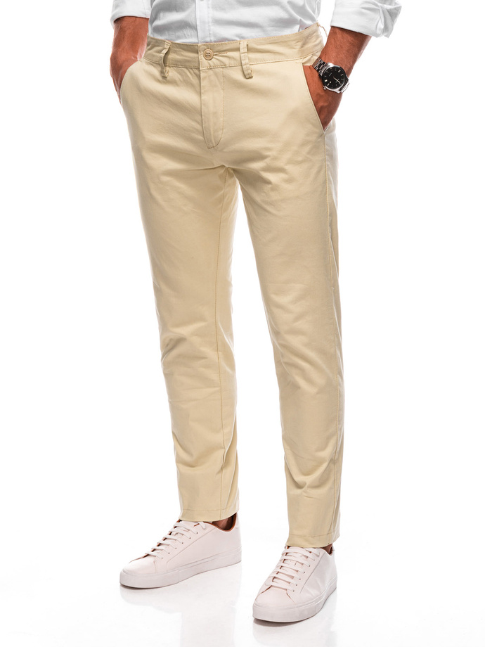 Men's pants chino P1478 - light beige