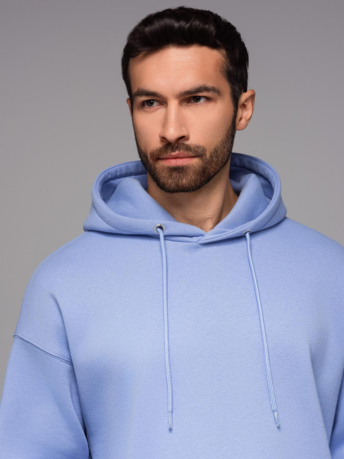 Unisex sweatshirt with hood and pockets - lavender V9 OU-SNBC-0105