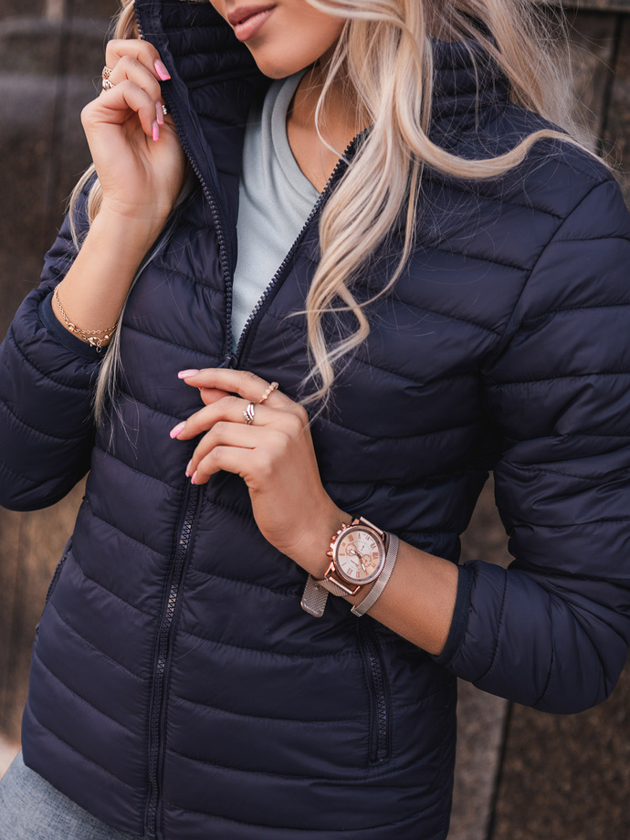 Women's mid-season jacket CLR008 - navy
