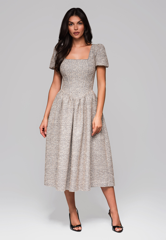 Evening dress LA-OM-DLR220 - gray