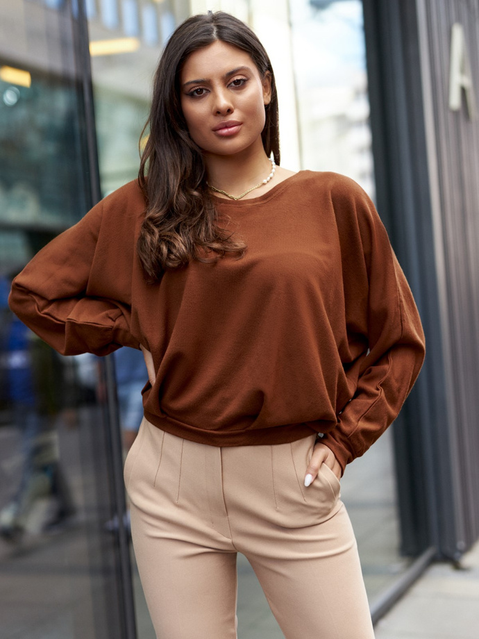 Women's blouse LLR021 - brown