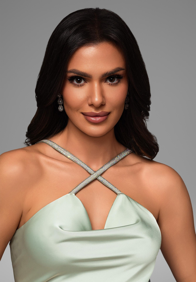 Evening dress LA-OM-DLR079 - pistachio