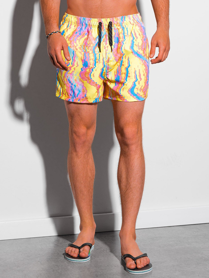 Men's swimming shorts - light yellow W318