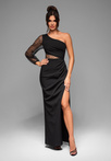 Evening dress LA-OM-DLR011 - black