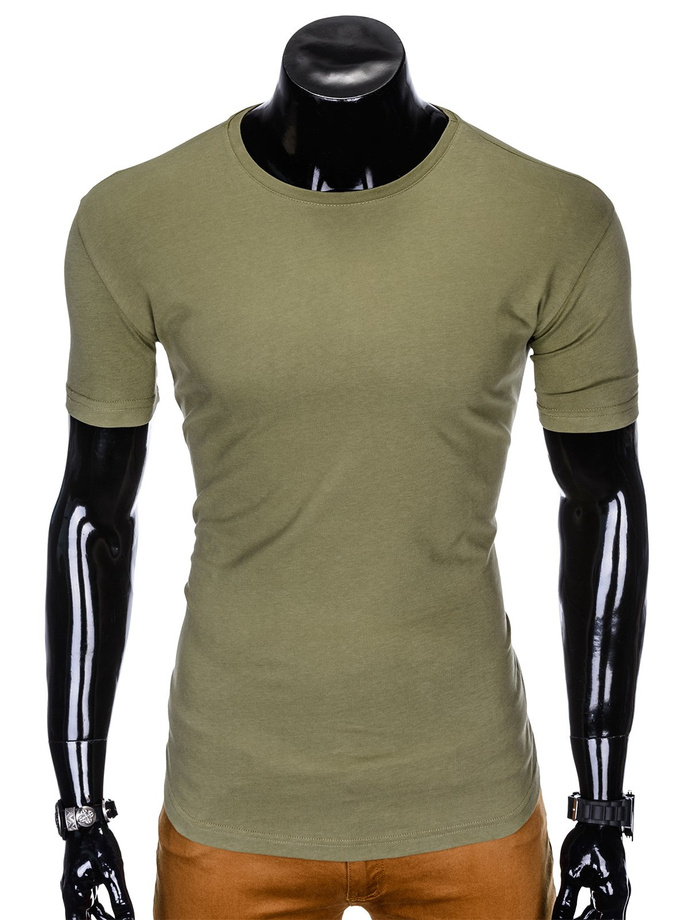 Men's plain t-shirt S998 - khaki