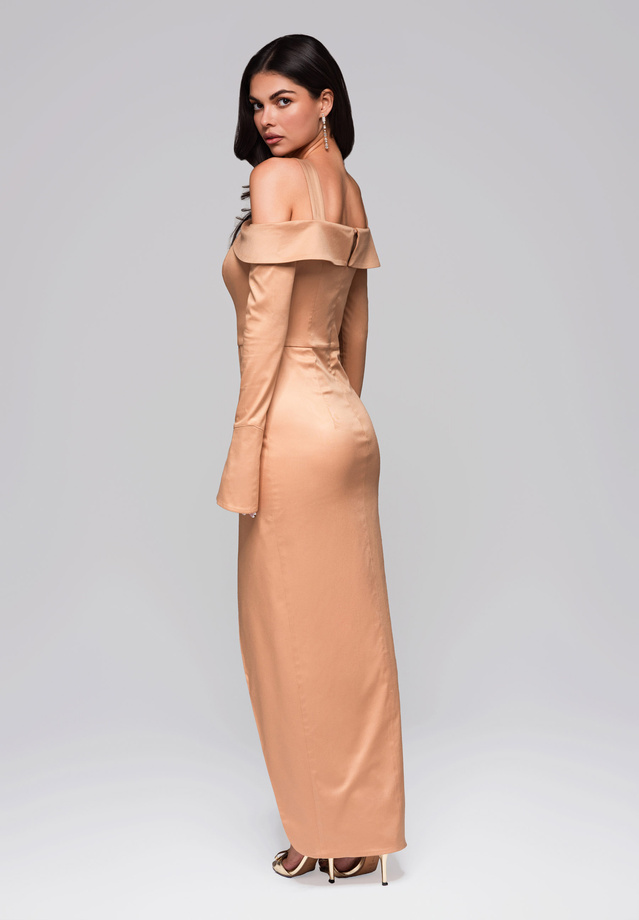 Evening dress LA-OM-DLR250 - gold