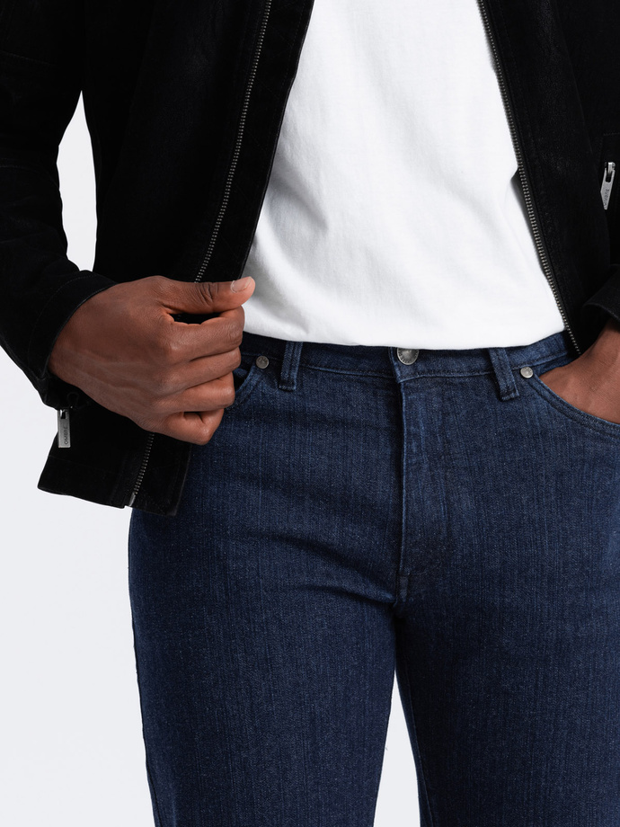 Men's classic denim REGULAR FIT pants - indigo V1 OM-PADP-0152