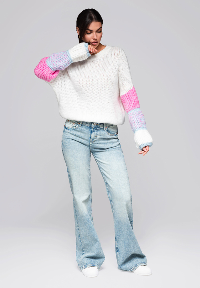 Sweter damski LW-SWSW-0107 - cream